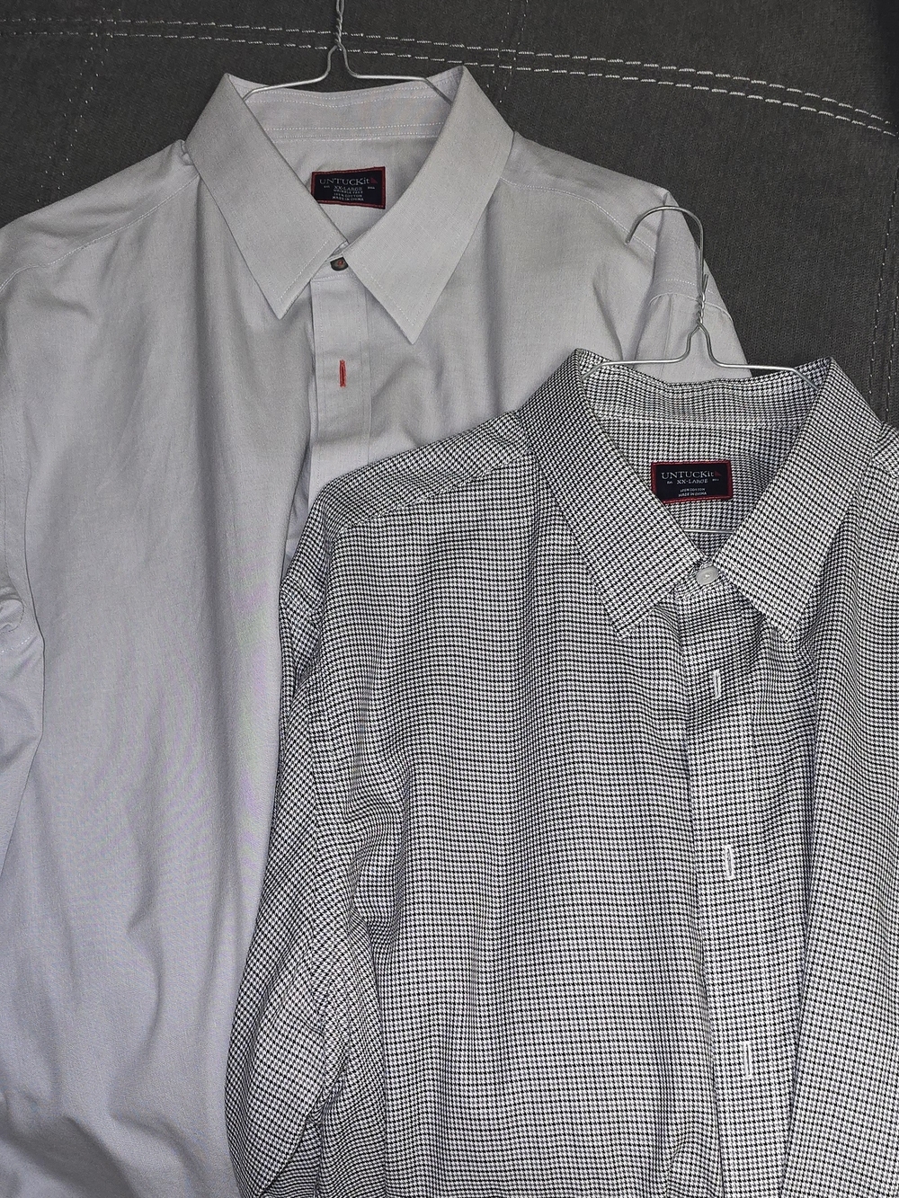 💎 Lot Of 2 Untuckit Wrinkle Free Cotton Dress Shirts - Classic Fit XXL